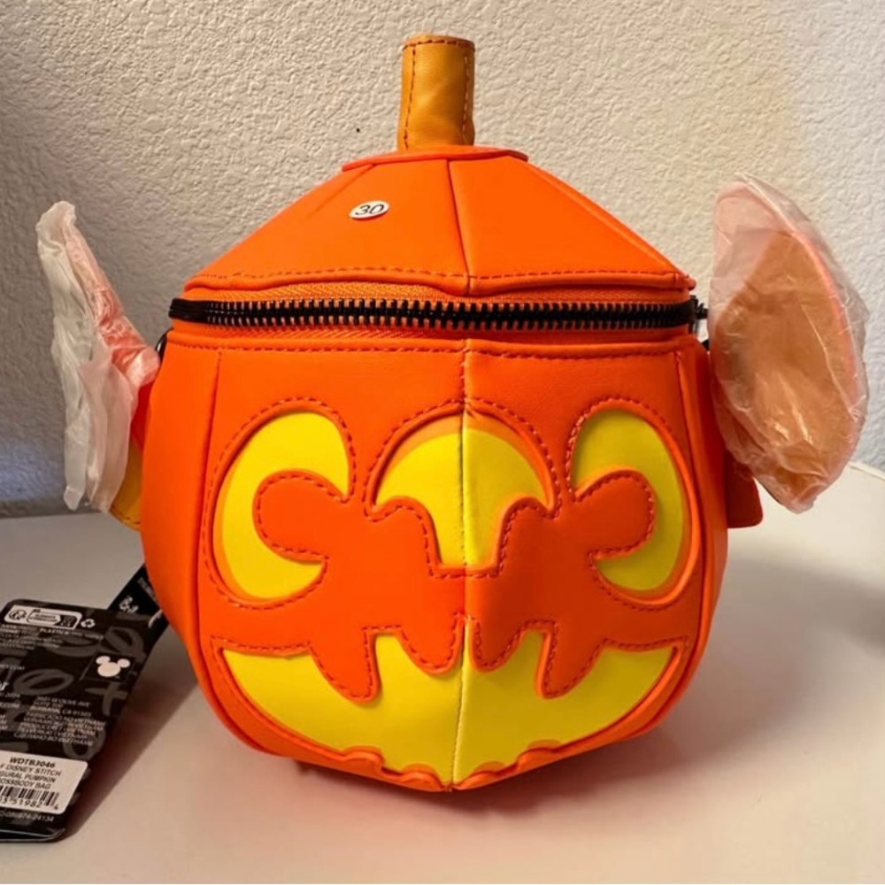 Loungefly Orange and Yellow Pumpkin Bag